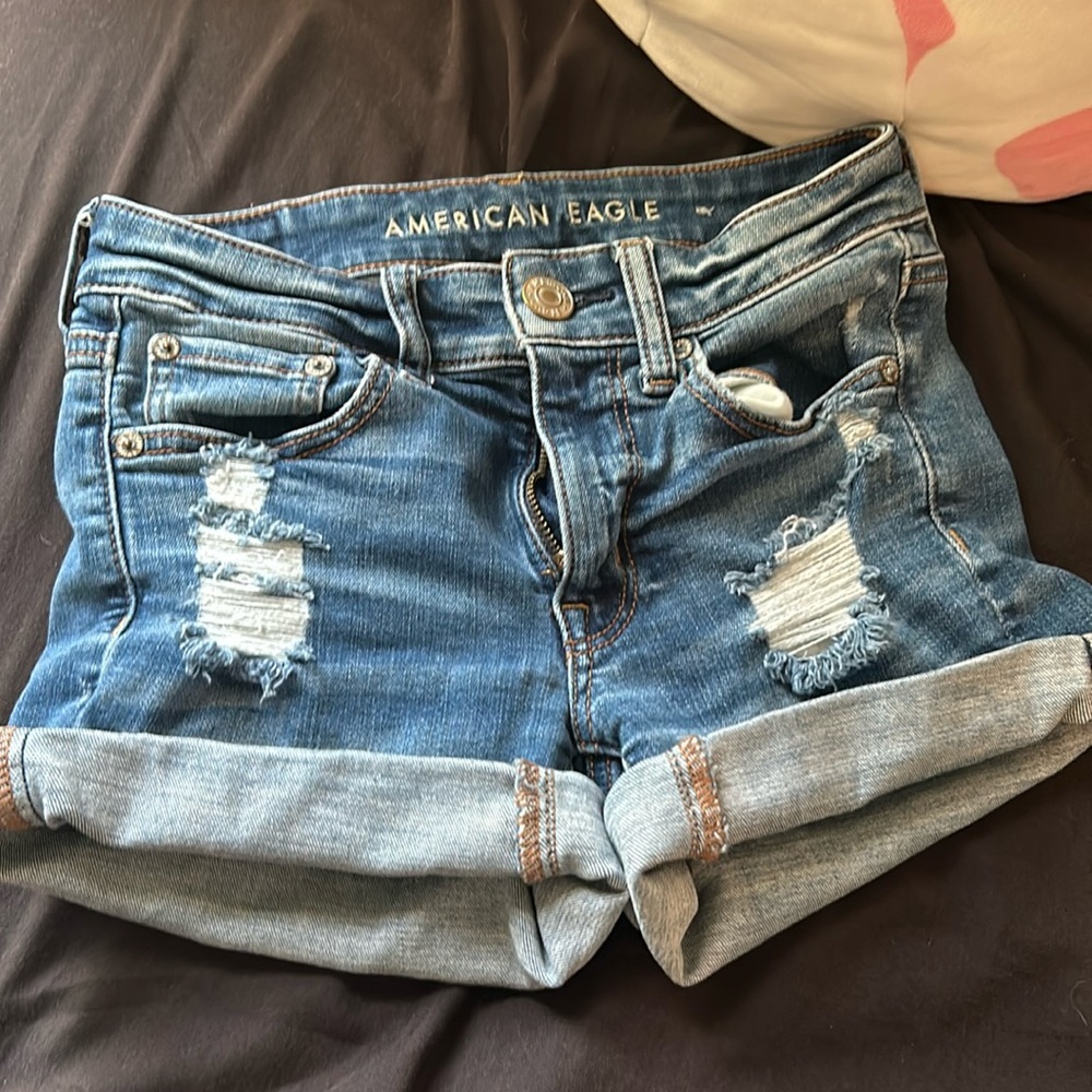 American eagle jean shorts